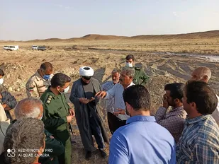 بازدید فرمانده ناحیه سپاه سرایان از بزرگترین معادن بنتونیت بخش آیسک