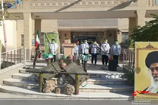 زنگ مهر و مقاومت در مدرسه پسرانه سرخه نواخته شد