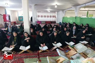برگزاری مراسم معنوی محل انس با قرآن کریم در روستای خورونده رزن