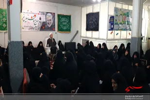 برگزاری یادبود شهید &laquo;سلیمانی&raquo; در پایگاه حضرت آمنه (س) همدان
