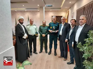 دیدار فرمانده سپاه ناحیه میامی یا فرمانده انتظامی شهرستان شاهرود+ تصاویر