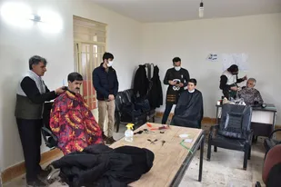 اردوی جهادی بسیج اصناف در روستای حسن آباد بجنورد