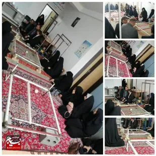 برگزاری کارگاه قالی بافی در شهر بن