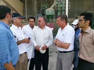 بازدید پروفسور توران از ایستگاه اتحادیه تعاونی تولید بذر استان همدان