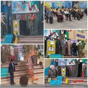 صبحگاه مشترک مدارس ناحیه یک قم برگزار شد