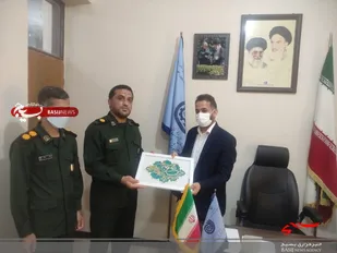 دیدار جانشین سپاه شهرستان دیر با رئیس مرکز آموزش فنی و حرفه ای این شهرستان