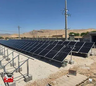 افتتاح نیروگاه یک مگاواتی خورشیدی شهید بهمن طاهری طلاوری در شهرک صنعتی باغملک