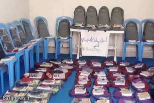 اهداء ۲۰۰ بسته لوازم تحریر به دانش&zwnj;آموزان نیازمند توسط بسیج دانش&zwnj;آموزی شهیده هاجریان همدان
