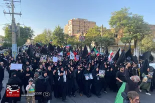 مراسم وداع با امام شهید ایران در شهرستان ملایر