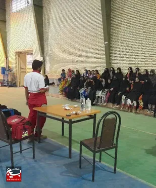 برگزاری کارگاه آموزشی امداد و نجات در ناحیه مقاومت بسیج تفتان