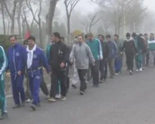 برگزاری پیاده روی کارکنان سپاه ناحیه شاهرود
