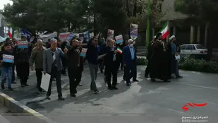 راهپیمایی پرشور یوم الله 13 آبان در  شهر بهارستان