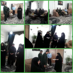دیدار خانواده شهید هنرمند وخوشنویس شهید قاسم در کرمانشاه انجام شد.