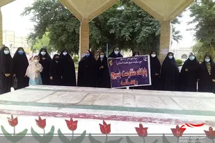 غبار روبی گلزار شهدای گمنام در آستانه فرارسیدن ۹دی