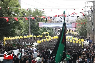 برگزاری مراسم عزاداری عاشورای حسینی در رجائی شهر + تصاویر