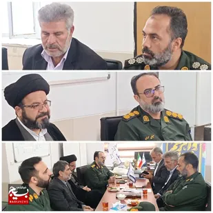 دیدار مسوولان سپاه میامی با ریاست اداره صمت و شورای اسلامی این شهر