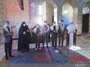 گلباران قبور پاک شهدای شهرستان سرخه