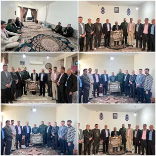 دیدار فرمانده ناحیه مقاومت بسیج دزپارت و مسئولان شهرستان با یادگاران هشت سال دفاع مقدس در آستانه دهه فجر&raquo;