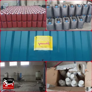 شناسایی،کشف و پلمپ یک واحد تولیدی غیرمجاز کود مایع در شهرستان سیمرغ