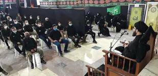 برگزاری سوگواری اباعبدالله در هیئت رزمندگان اسلام آبادان