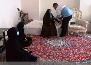 ویزیت و غربالگری فشارخون خانواده شهدای تربت&zwnj;جام