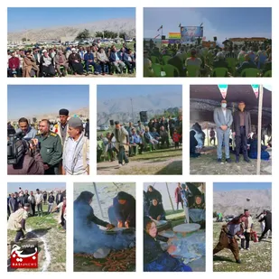 برگزاری جشنواره بزرگ بومی محلی عشایری به مناسبت گرامیداشت دهه فجر در روستای دره بازار بهبهان
