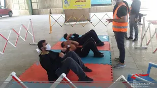 برگزاری آزمون آمادگی و جسمانی در سپاه