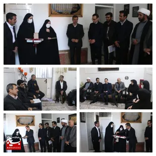 دیدار سرپرست اداره کل راه و شهرسازی سیستان و بلوچستان با خانواده شهید طوری
