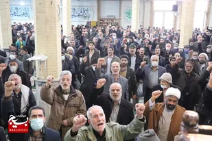 تجمع اقشار مختلف مردم ملایر در اعتراض به هتک حرمت قرآن کریم