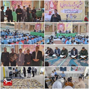 دانش آموزان پسر روزه اولی&zwnj;ها میزبان سفره افطار
