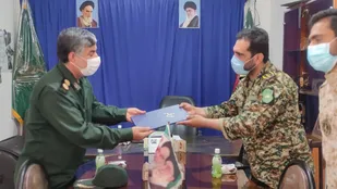 حضور فرمانده سپاه حفاظت فرودگاه های استان بوشهر در پایگاه بسیج امام موسی کاظم(ع)