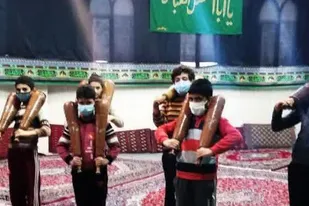 اجرای ورزش باستانی در مسجد خاتم الانبیاء