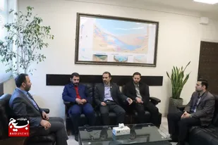 دیدار نوروزی مسئول سازمان بسیج اصناف سپاه کربلا با رئیس صنعت ومعدن استان مازندران