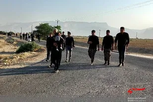 پیاده&zwnj;روی اربعین حسینی در آبدان برگزار شد