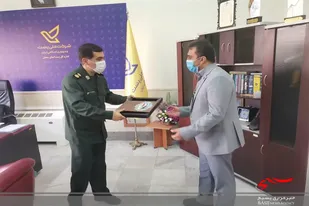 دیدار مسئول بسیج ادارات استان با مدیرکل پست