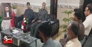دیدار با خانواده&zwnj; شهید امیرمحمد رضوانی نیا در چابهار