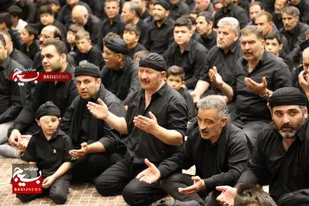 عزاداری عاشقان اباعبدالله الحسین علیه السلام در حسینیه ثارالله سپاه استان اردبیل + تصاویر