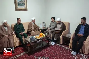 دیدار مسئول نمایندگی ولی فقیه در سپاه انصارالحسین(ع) با خانواده شهید &laquo;عبادی نیا&raquo;