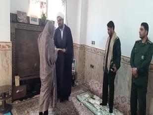 دیدار و سرکشی از خانواده ایثار گر علی زائدی در چابهار