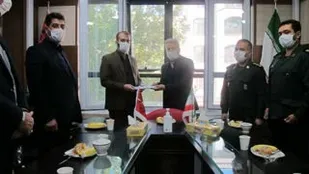 مراسم افتتاح پایگاه مقاومت بسیج بانک شهر