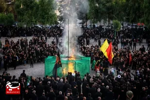 مراسم خیمه سوزان در سرخه برپا شد
