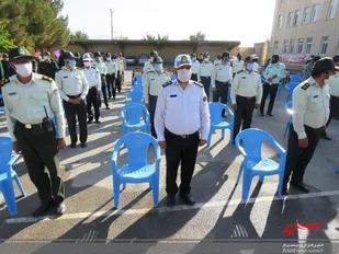 صبحگاه مشترک در چادگان بمناسب هفته دفاع مقدس