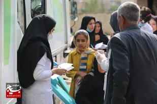 اردوی جهادی درمانی گروه سفیران سلامت قم در مناطق محروم خوزستان
