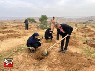 نهال&zwnj;هایی به یاد سردار دل&zwnj;ها؛ مسجدسلیمان سبز شد به نام حاج قاسم