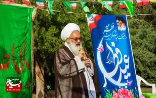 اقامه نماز باشکوه عید فطر، در بوستان بنفشه قم