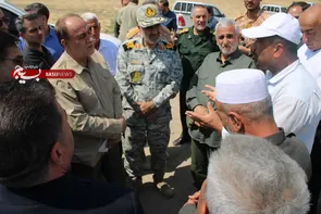 بازدید نایب‌رئیس مجلس و فرماندهان سپاه انصارالحسین(ع) همدان از پایگاه‌های مرزی غرب کشور