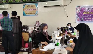 راه اندازی کارگاه تولید ماسک برای بانوان کارآفرین رامهرمز