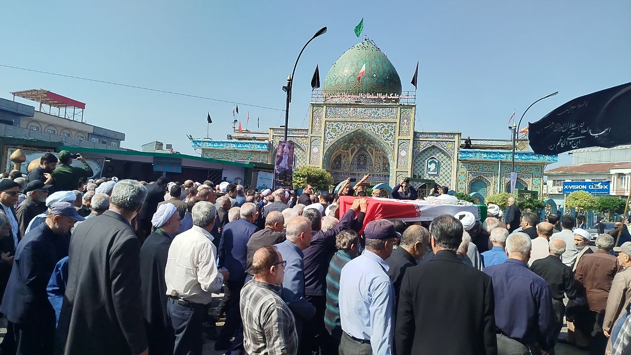 مراسم وداع ، تشییع پیکر آیتالله قربانی در لاهیجان و آستانه اشرفیه مراسم وداع ، تشییع پیکر آیتالله قربانی در لاهیجان و آستانه اشرفیه