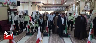برگزاری زیارت عاشورا در جوار گلزار شهدا شهر دیلم۰