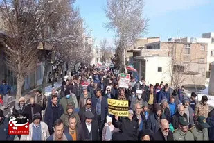 حضور پرشور مردم ولایی سامن در راهپیمایی ۲۲بهمن